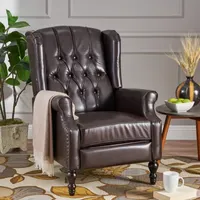 Walter Tufted Roll-Arm Recliner