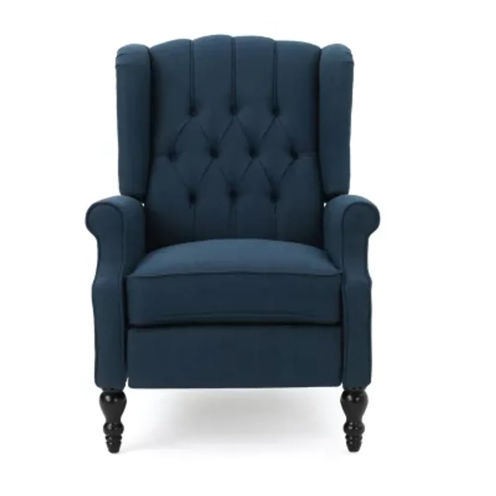 Walter Tufted Roll-Arm Recliner