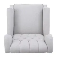 Walter Tufted Roll-Arm Recliner