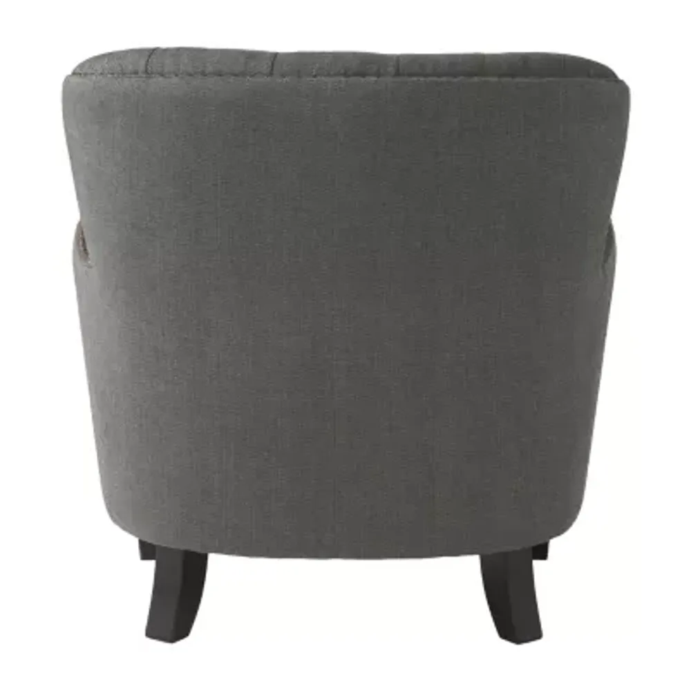Tafton Tufted Chair + Ottoman Set