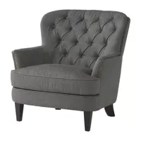 Tafton Tufted Chair + Ottoman Set