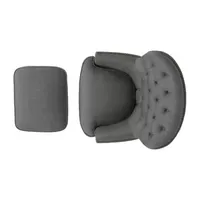 Tafton Tufted Chair + Ottoman Set