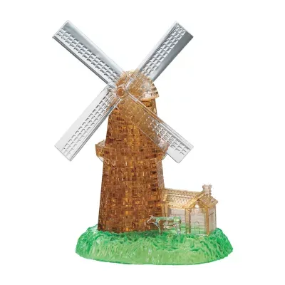 BePuzzled 3D Crystal Puzzle - Windmill: 64 Pcs