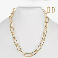 Liz Claiborne Collar Necklace And Drop Earring 2-pc. Jewelry Set