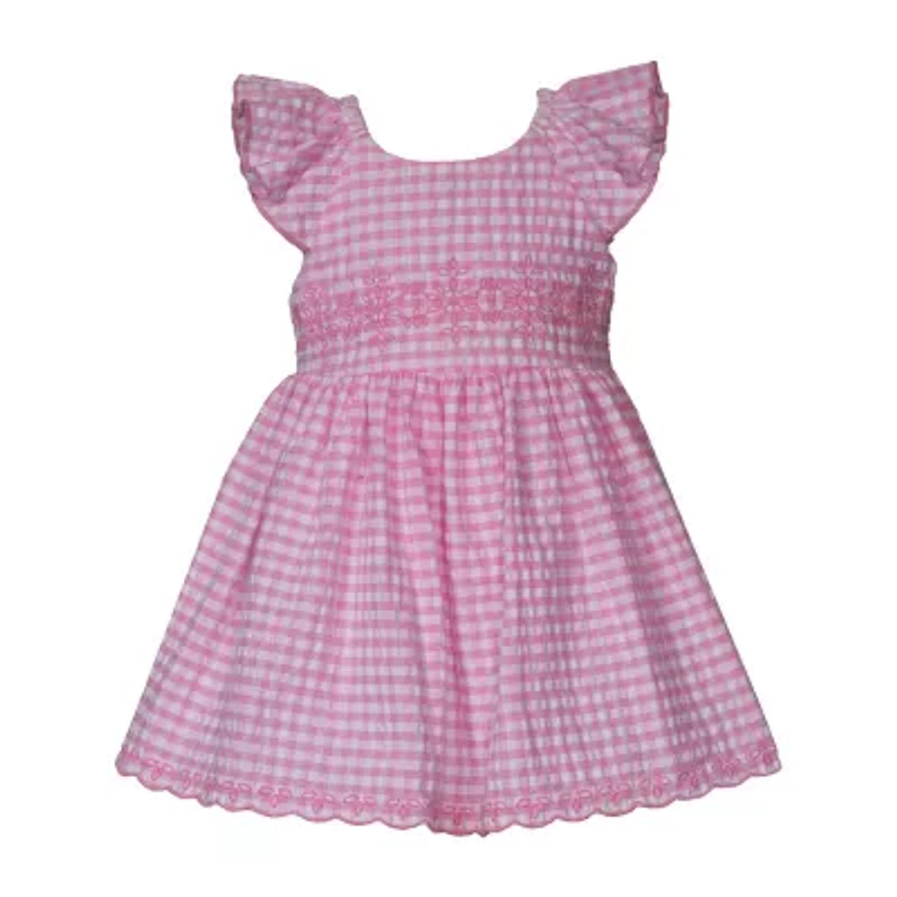 Bonnie Jean Toddler Girls Short Sleeve Flutter Fit + Flare Dress