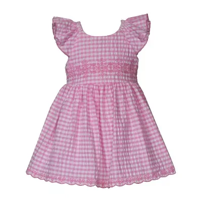 Bonnie Jean Toddler Girls Short Sleeve Flutter Fit + Flare Dress