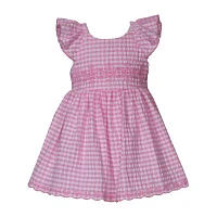 Bonnie Jean Toddler Girls Short Sleeve Flutter Fit + Flare Dress