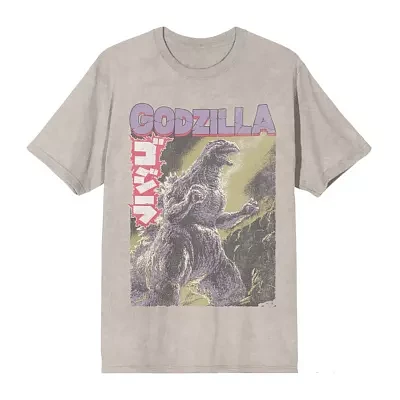 Mens Short Sleeve Godzilla Graphic T-Shirt