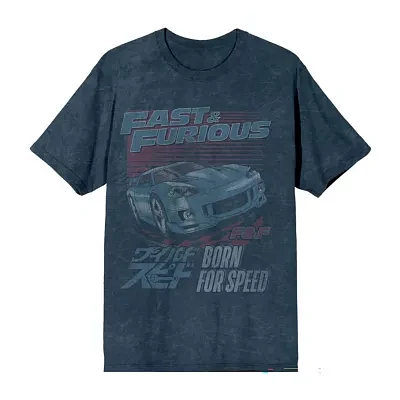 Mens Short Sleeve Fast & Furious Graphic T-Shirt