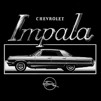 Mens Short Sleeve Chevrolet Impala Graphic T-Shirt