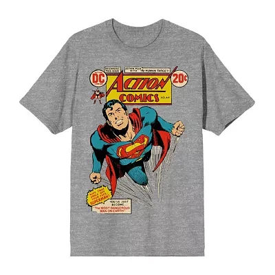 Mens Short Sleeve Superman Graphic T-Shirt