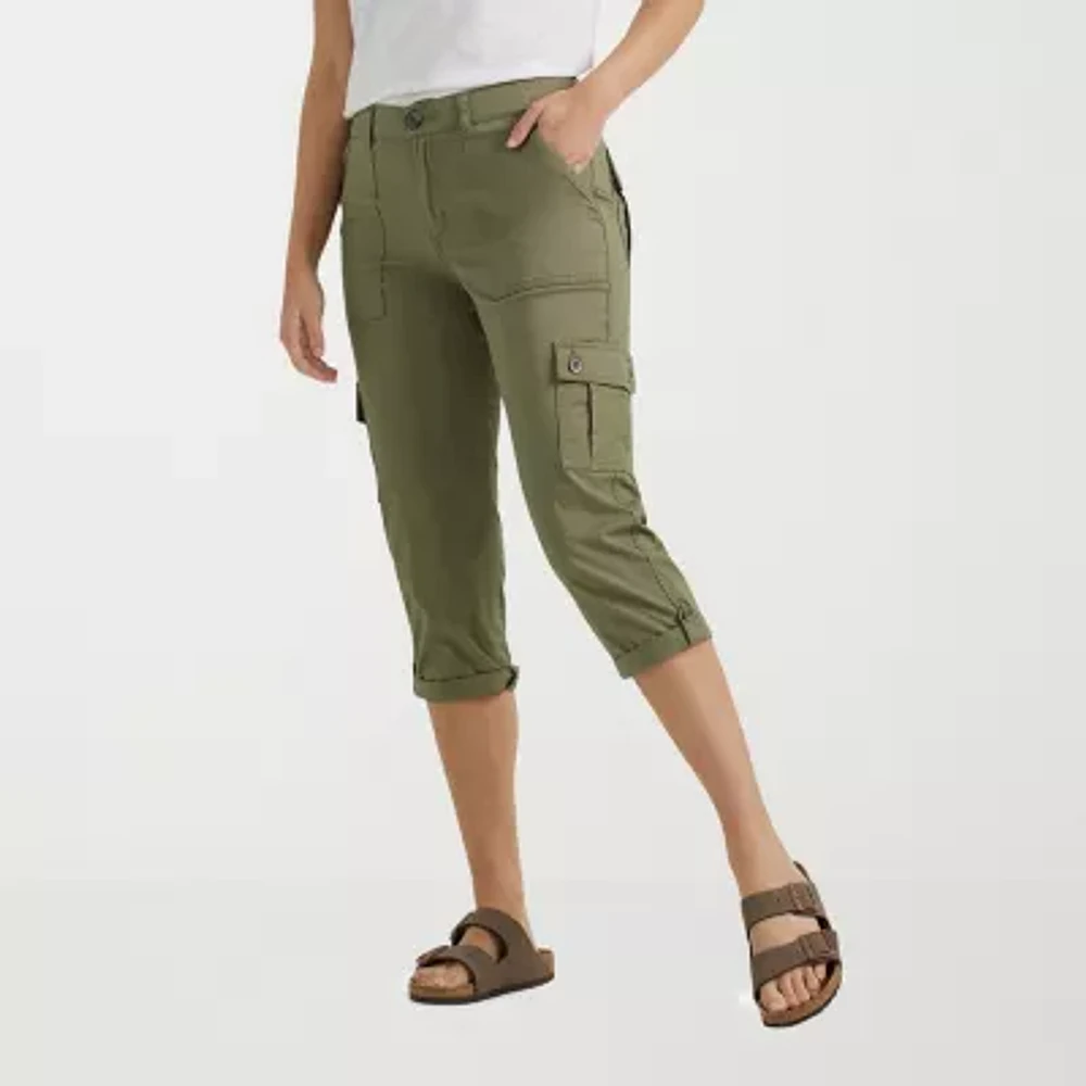 Lee® Womens Flex To Go Mid Rise Cargo Capri Pants