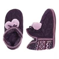 Muk Luks Womens Bootie Slippers