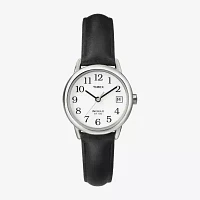 Timex® Easy Reader Womens Black Strap Watch