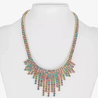 Bijoux Bar Gold Tone Multi Color Gold Tone Collar Necklace