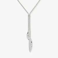 Worthington Silver Tone 22 Inch Snake Y Necklace