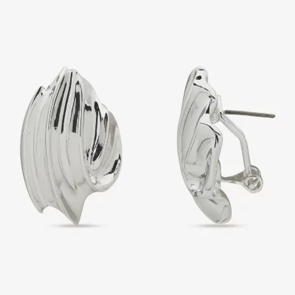 Worthington Silver Tone 27.9mm Stud Earrings