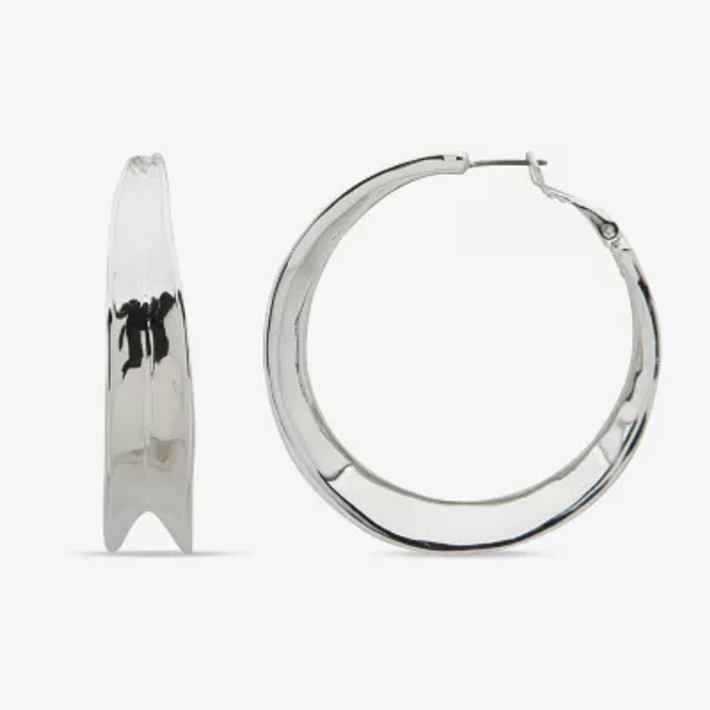 Worthington Silver Tone Hoop Earrings