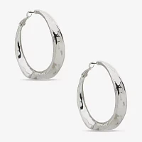 Worthington Silver Tone Hoop Earrings