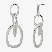 Worthington Silver Tone Drop Earrings