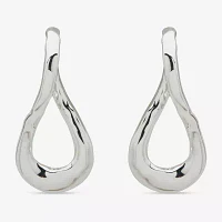 Worthington Silver Tone Hoop Earrings