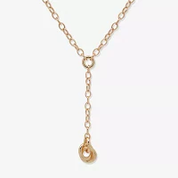 Worthington Gold Tone 22 Inch Cable Y Necklace