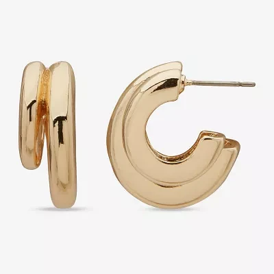 Worthington Gold Tone Hoop Earrings