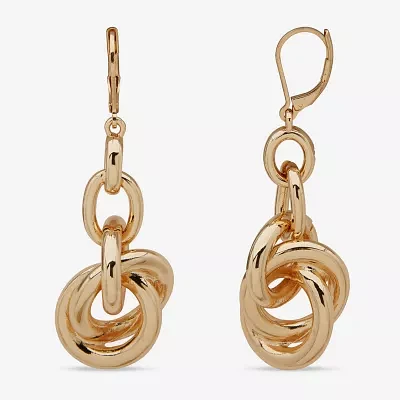 Worthington Gold Tone Drop Earrings