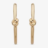 Worthington Gold Tone Womens 45mm Hoop Earrings