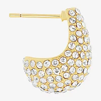 Sparkle Allure Crystal 14K Gold Over Brass Drop Earrings
