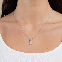 (G / Si2) Womens 1/2 CT. T.W. Lab Grown White Diamond 14K White Gold Pendant Necklace