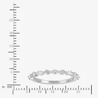 (H-I / Si1-Si2) Womens 1/2 CT. T.W. Lab Grown White Diamond 10K Gold Wedding Band