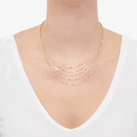 Womens 17 Inch 14K Gold Link Necklace