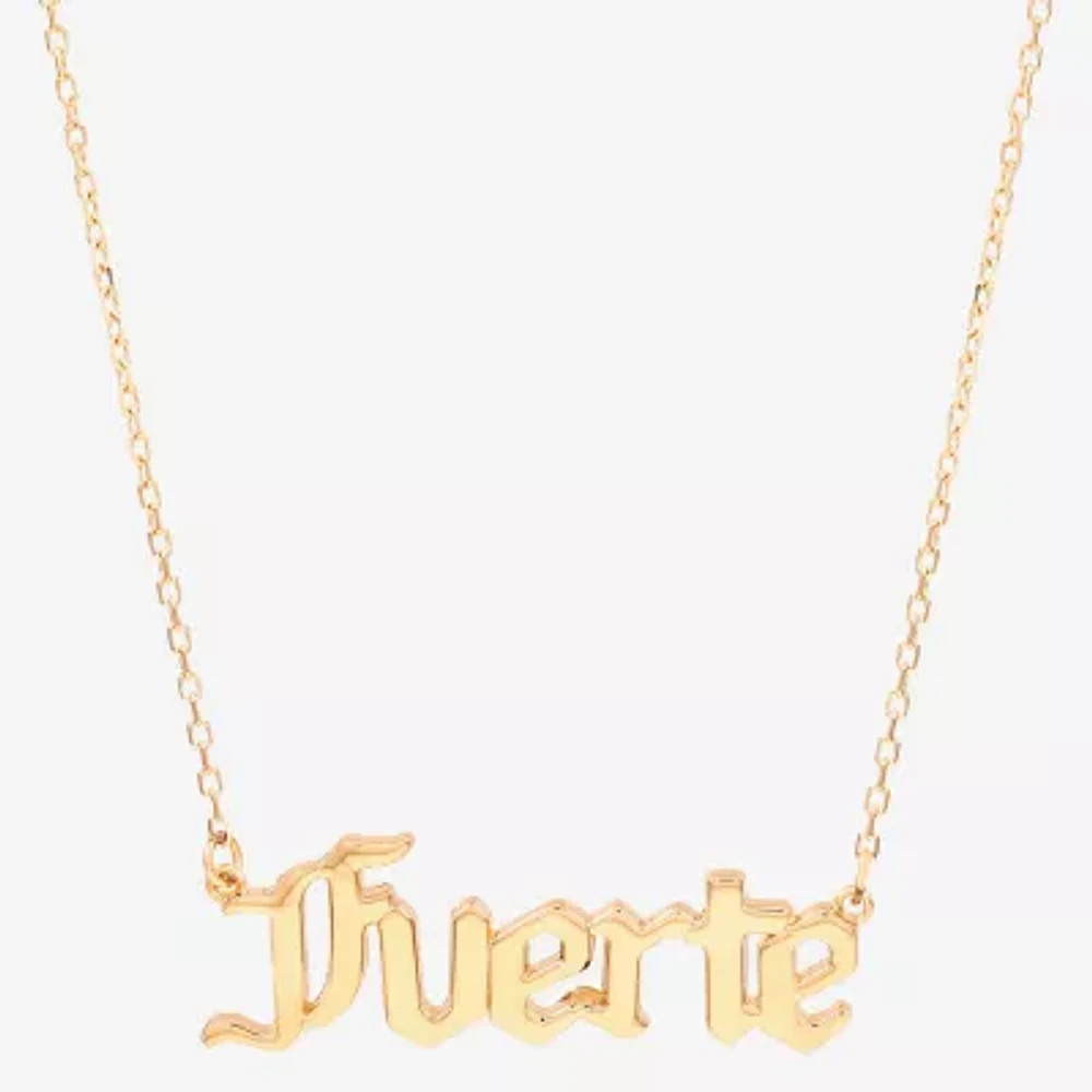 Womens 10K Gold Pendant Necklace