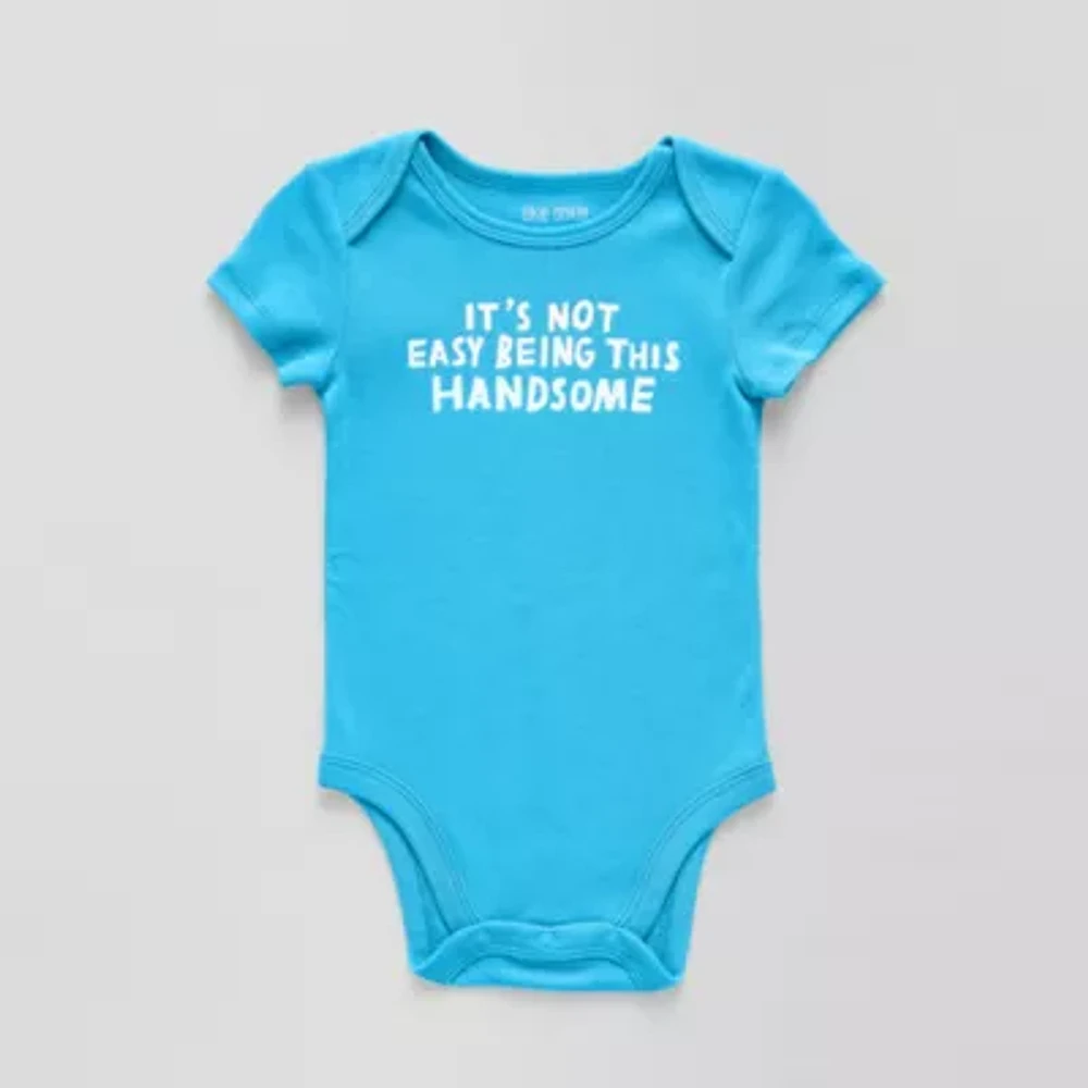 Okie Dokie Baby Boys Short Sleeve Bodysuit