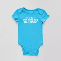 Okie Dokie Baby Boys Crew Neck Short Sleeve Bodysuit