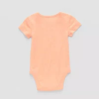 Okie Dokie Baby Girls Crew Neck Short Sleeve Bodysuit