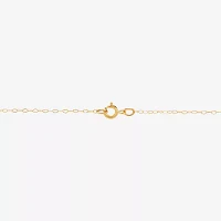 Womens 10K Two Tone Gold Heart Pendant Necklace