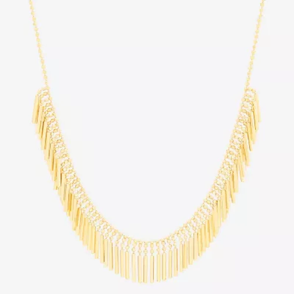 Womens 10K Gold Collar Necklace
