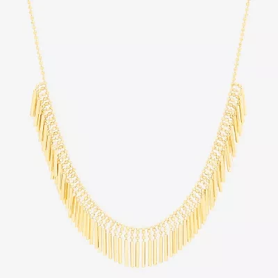 Womens 10K Gold Collar Necklace