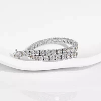 DiamonArt® 11.34 CT. T.W. Cubic Zirconia Sterling Silver Bracelet