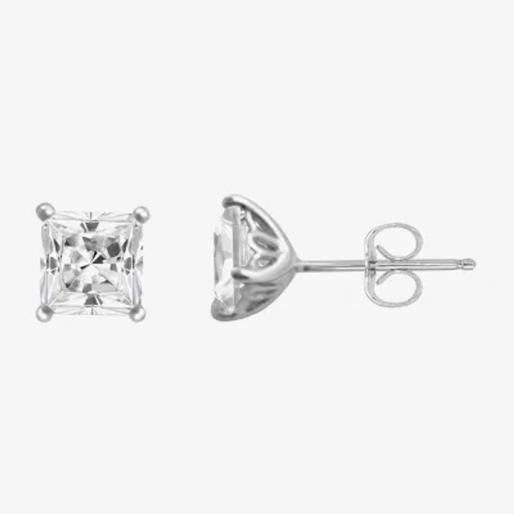 DiamonArt® 1 CT. T.W. Cubic Zirconia Sterling Silver Stud Earrings