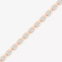 1/10 CT. T.W. Natural White Diamond Sterling Silver 7.5 Inch Tennis Bracelet