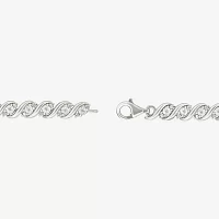 1/10 CT. T.W. Natural White Diamond Sterling Silver 7.25 Inch Tennis Bracelet