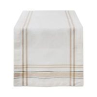 Tickled Pink 72" X 14" Chambray French Stripe Table Runner