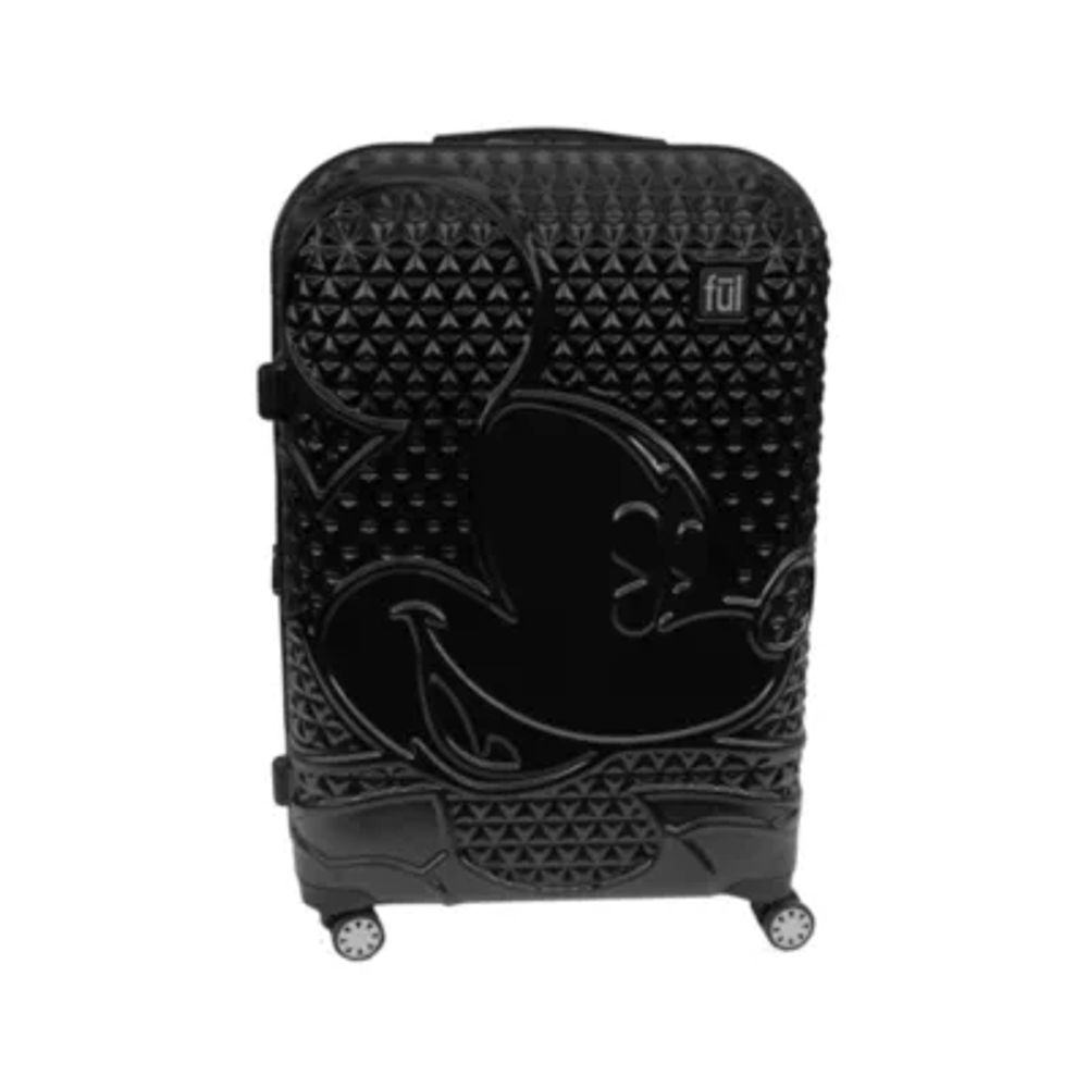 ful Disney Mickey Mouse Textured 25" Hardside Lightweight Luggage