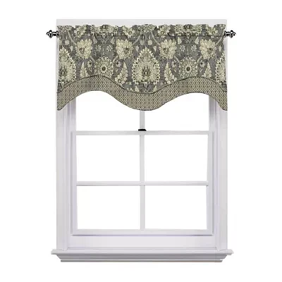 Waverly Clifton Hall Rod-Pocket Scalloped Valance