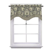 Waverly Clifton Hall Rod-Pocket Scalloped Valance