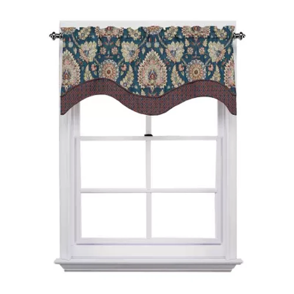 Waverly Clifton Hall Rod-Pocket Scalloped Valance