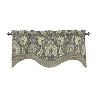 Waverly Clifton Hall Rod-Pocket Scalloped Valance